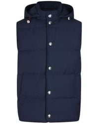 Eleventy - Hooded Padded Sleeveless Gilet - Lyst
