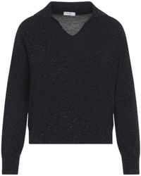 Peserico - Lurex Collar Knitted Top - Lyst