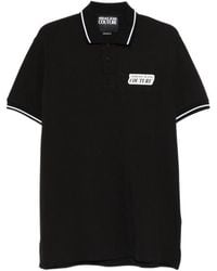 Versace - Logo-Detail Polo Shirt - Lyst