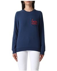Moschino - Embroidered-Logo Cotton Sweatshirt - Lyst