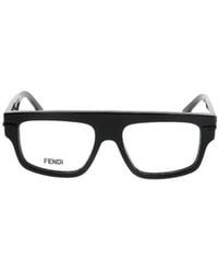 Fendi - Eyewear Rectangular-Frame Glasses - Lyst