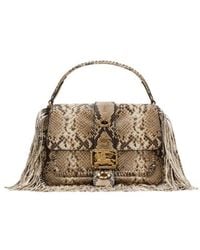 Burberry - Printed Small Rider Fringed Tote Bag - Lyst