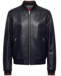 Gucci - Logo Embroidered Zip-Up Jacket - Lyst