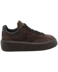 Hogan - H-Stripes Suede Platform Sneakers - Lyst