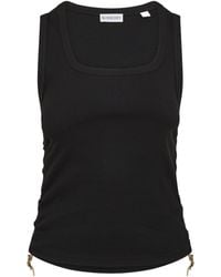 Burberry - Ruched Buckle Tank Top - Lyst