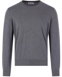 Brunello Cucinelli - Crewneck Knitted Jumper - Lyst