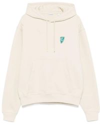Burberry - Logo Printed Drawstring Hoodie - Lyst
