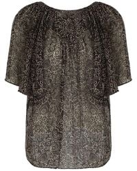 Isabel Marant - Isabel Marant Toile Neslya Floral-Printed Tie-Fastened Blouse - Lyst