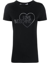Moschino - T-Shirt With Round Neck And Short Sleeves - Lyst