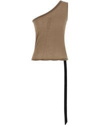 Rick Owens - Ziggy One-Shoulder Top - Lyst