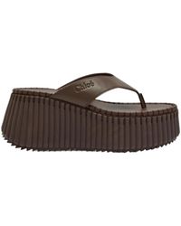 Chloé - Versatile Minimalist Platform Sandals - Lyst
