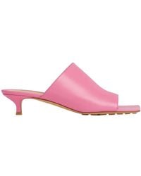 Bottega Veneta - Square-Headed High-Heeled Sandals - Lyst