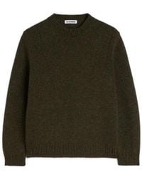 Jil Sander - Oversized Pleated-Back Knitted Sweater - Lyst