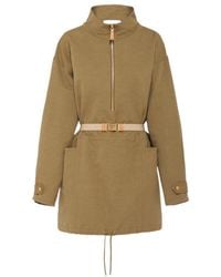 Prada - Half-Zipped Drawstring Jacket - Lyst