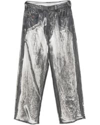 DIESEL - 1997 D-Enim-M Logo-Patch Trousers - Lyst