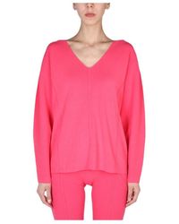 Helmut Lang - V-Neck Long-Sleeved Jumper - Lyst