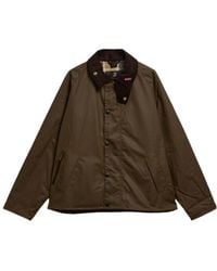 Barbour - Short Wax Jacket - Lyst