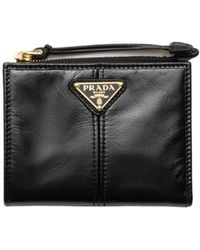 Prada - Small Leather Wallet - Lyst