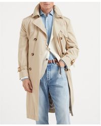 Brunello Cucinelli - Lapel Long-Sleeved Coat - Lyst