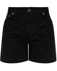 Dolce & Gabbana - Logo Plaque Denim Shorts - Lyst