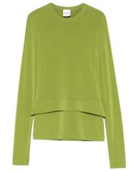 Nanushka - Round-Neck Long-Sleeve Top - Lyst