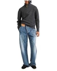 JW Anderson - Jw Anderson Half Zip Knitted Sweater - Lyst
