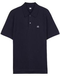 C.P. Company - Short-Sleeve Point-Collar Cotton Polo Shirt - Lyst
