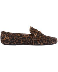 Gianvito Rossi - Giorgia Loepard Printed Loafers - Lyst