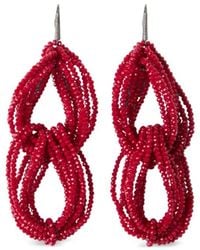 Brunello Cucinelli - Beaded Drop Earrings - Lyst