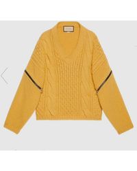 Gucci - V-Neck Long Sleeved Sweater - Lyst