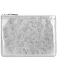 Comme des Garçons - Comme Des Garçons Wallet Classic Logo Printed Pouch - Lyst