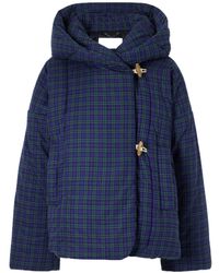 Dries Van Noten - Hooded Checked Padded Cotton-Flannel Jacket - Lyst