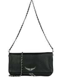 Zadig & Voltaire - Rock Logo Plaque Shoulder Bag - Lyst