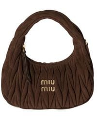 Miu Miu - Wander Matelassé Zipped Handbag - Lyst