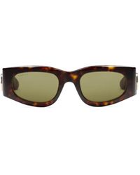 Gucci - Eyewear Rectangle Frame Sunglasses - Lyst