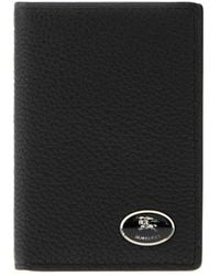 Burberry - Embossed-Check Folding Card Case - Lyst