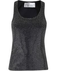 GIUSEPPE DI MORABITO - Crystal-Embellished Ribbed-Knit Top - Lyst