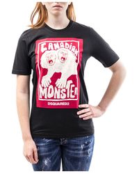 DSquared² - Logo Details T-Shirt - Lyst