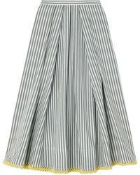 Rosie Assoulin - A-Line Striped Skirt - Lyst