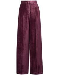 Gabriela Hearst - Net Sustain Boyne Organic Silk-Velvet Wide-Leg Pants - Lyst