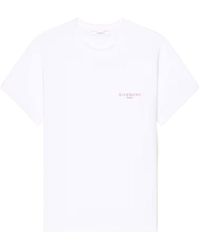 Givenchy - Logo Embroidered Crewneck T-Shirt - Lyst