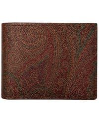 Etro - Paisley Printed Bi-Fold Wallet - Lyst