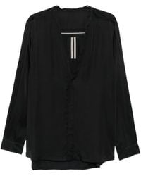 Rick Owens - Larry V-Neck Blouse - Lyst