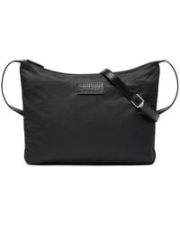 MM6 by Maison Margiela - Logo Patch Zipped Messenger Bag - Lyst
