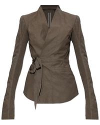 Rick Owens - Hollywood Belted Wrap Jacket - Lyst