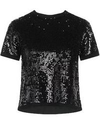 Max Mara - Minimalist Solid Wool Short-Sleeve Top - Lyst