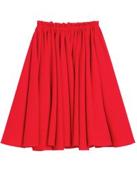 Ami Paris - Poppy Wool Pleated Skirt - Lyst
