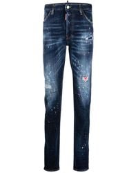 DSquared² - Cool Guy Distressed Skinny Jeans - Lyst