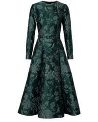 Emilia Wickstead - Capucine Floral Cloqué Midi Dress - Lyst