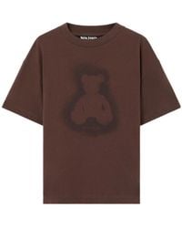 Palm Angels - Spray Bear Printed Crewneck T-Shirt - Lyst